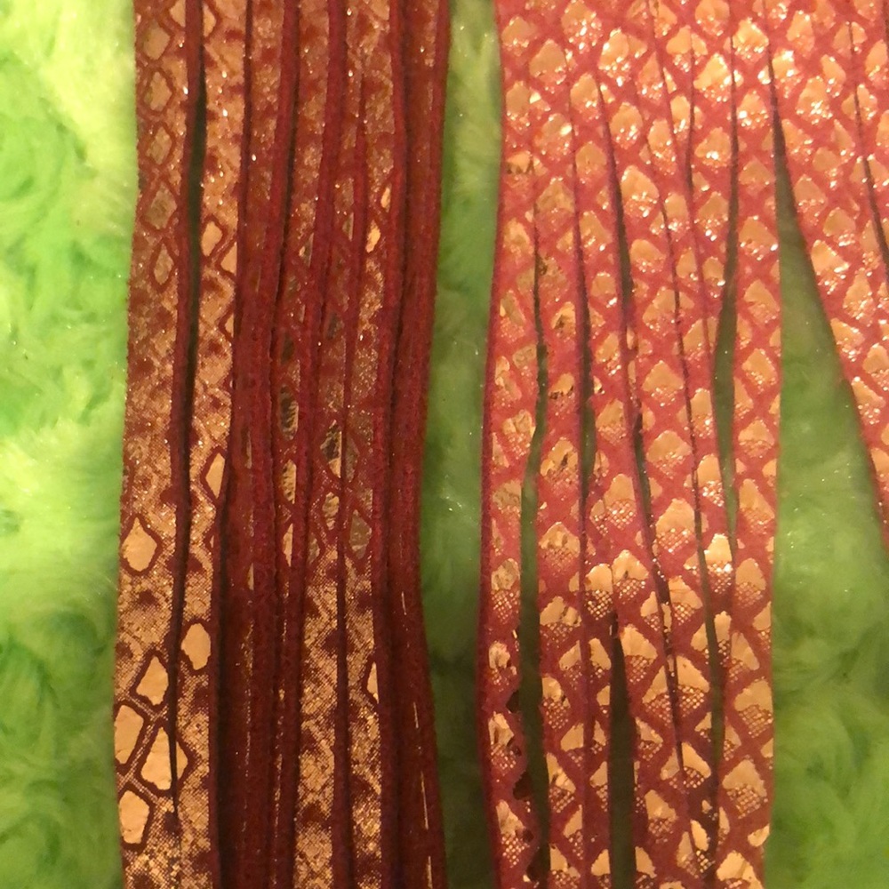 Pink gold leather cuff - Picture 9 of 9